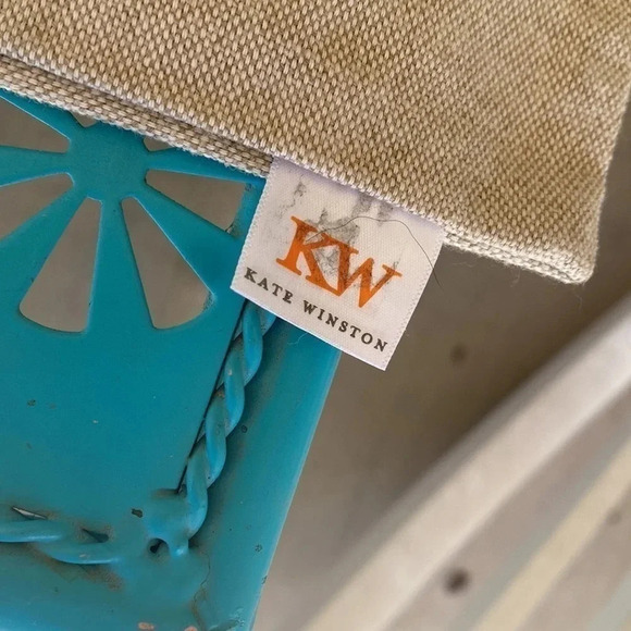 Kate Winston Beige Happily Ever After Square Pillow Cover - Picture 2 of 4